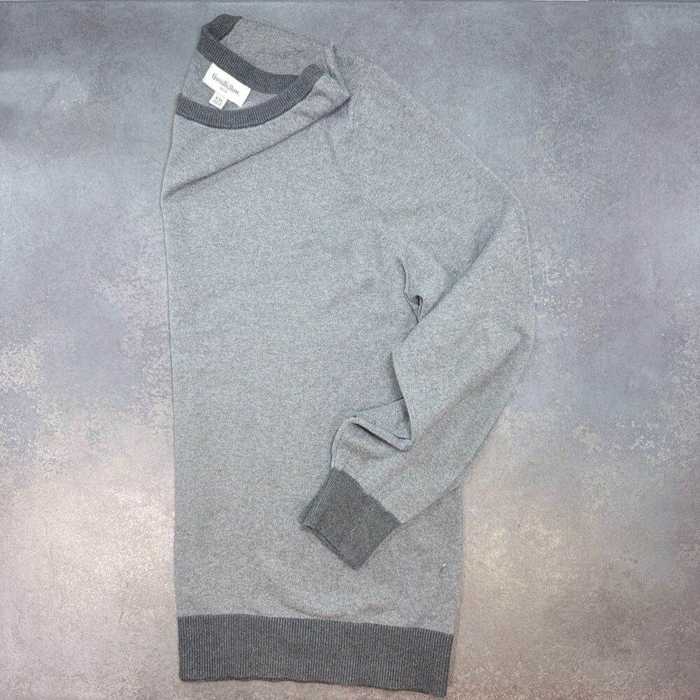 Goodfellow & Co Sweater in Grays Men’s Crewneck XL 100% Cotton
